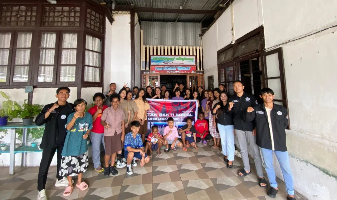 Pupuk Toleransi, Mahasiswa Hindu Unima Gelar Aksi Kemanusiaan di Tondano