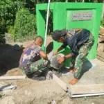 Satgas TMMD ke-128 Kodim Minahasa Bangun Fasilitas Air Bersih
