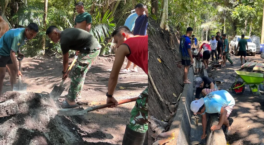 Satgas TMMD Kodim 1302/Minahasa Kebut Pengerasan Jalan Desa Watuliney