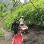 Bakti Teritorial Kodim 1302 Minahasa, Jembatan Garuda Kini Capai 70,5 Persen