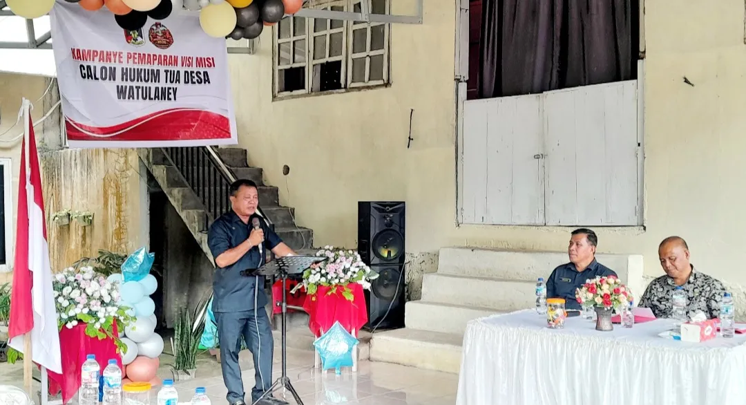 Calon Hukum Tua Watulaney Veky Rantung Tawarkan Program Kemandirian Desa