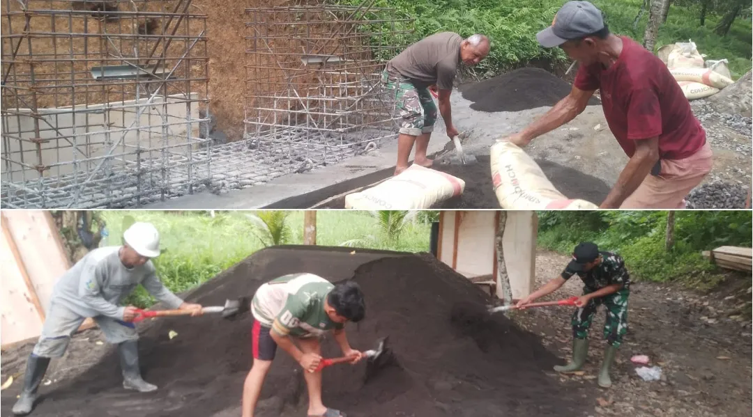 Kodim 1302/Minahasa Mempercepat Pembangunan Jembatan Ranoyapo