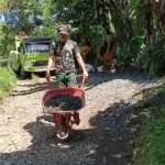 Kodim 1302/Minahasa Pacu Pembangunan Jembatan Perintis Garuda
