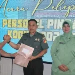 Suasana Haru Warnai Pelepasan Personel Pindah Satuan Kodim 1302/Minahasa
