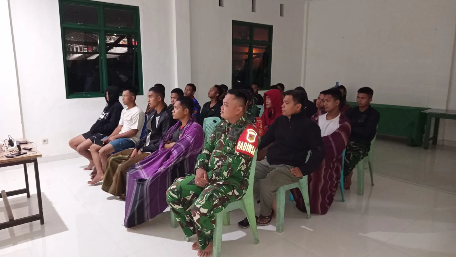 Semangat Piala Dunia Satukan TNI dan Masyarakat di Koramil Tomohon