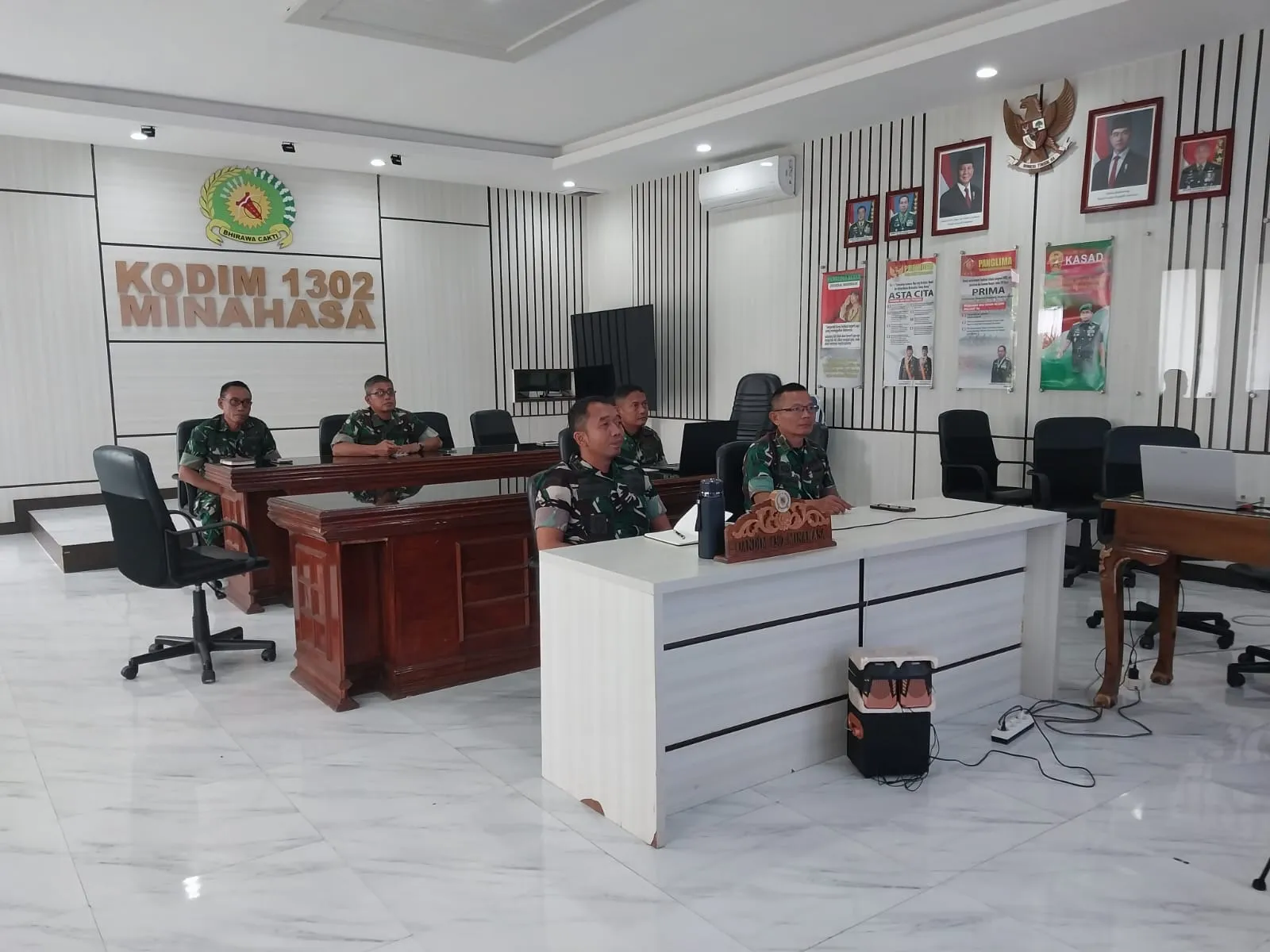 Melalui Rakor Virtual, Kodim 1302/Minahasa Matangkan Persiapan Bhakti Taruna TNI Dan Akpol.
