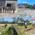 Danramil 1302-07/Tombariri Pimpin Pembersihan Area KDKMP Di Desa Lolah Tiga.