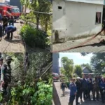 Aksi Cepat Babinsa Cegah Kebakaran Lahan Meluas Ke Rumah Warga.