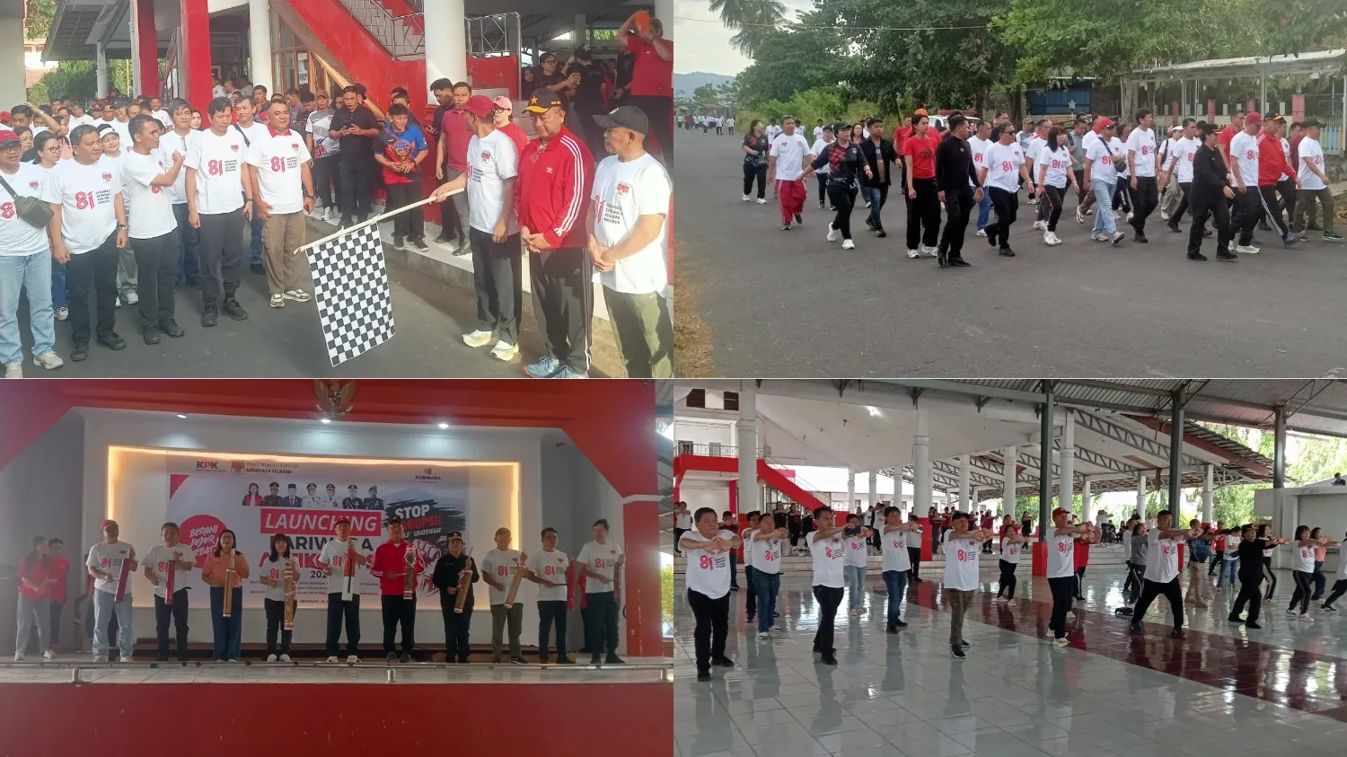 Kodim 1302/Minahasa Perkuat Sinergi Dukung HUT Ke-81 RI Di Minsel.