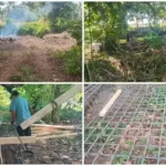 Pembangunan Jembatan Garuda Tahap V di Desa Pakuweru Utara.