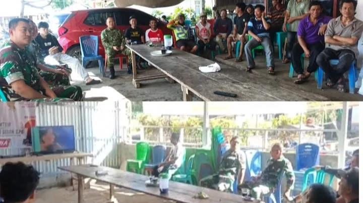 Piala Dunia Gembira, Koramil 1302-08/Kawangkoan Nobar Bareng Warga Kawangkoan
