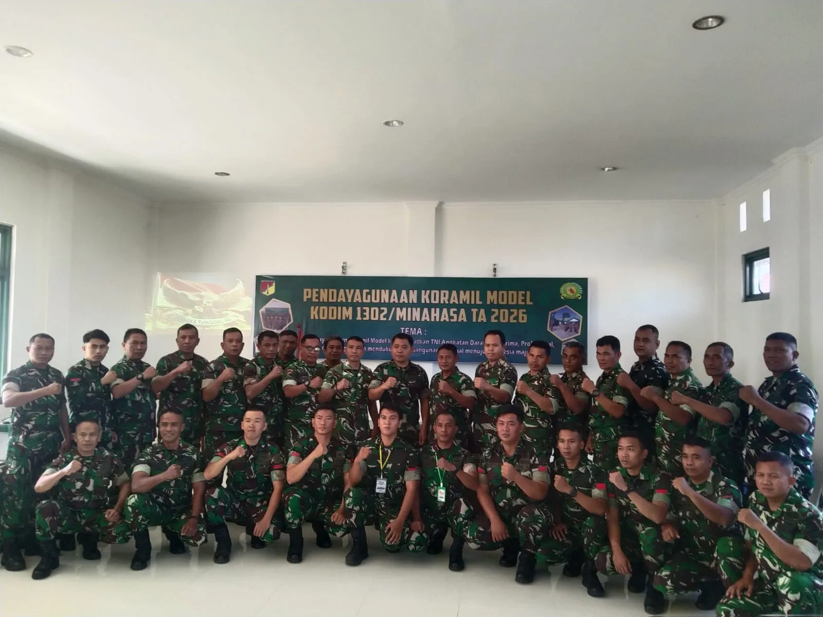 Kodim 1302/Minahasa Tingkatkan Kapasitas Babinsa Melalui Koramil Model.