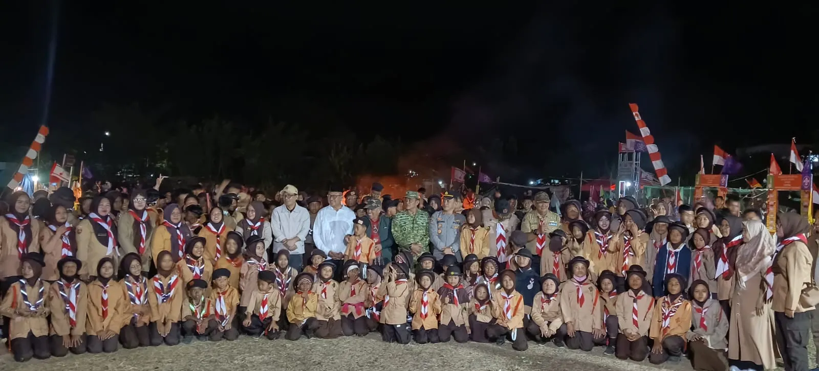 TNI Dukung Pembentukan Karakter Generasi Muda Melalui Perkemahan Pramuka Madrasah Se-Minsel.