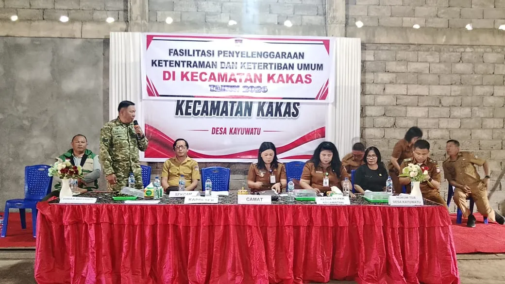 TNI-Polri Perkuat Sinergi Jaga Kamtibmas Di Kakas.