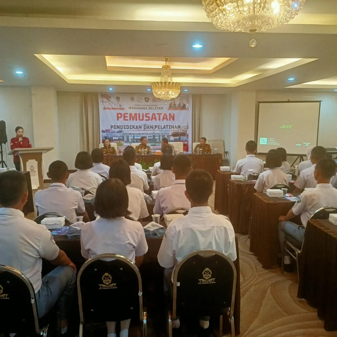TNI Kawal Pelatihan Paskibraka Minsel 2026, Tekankan Disiplin Dan Nasionalisme.