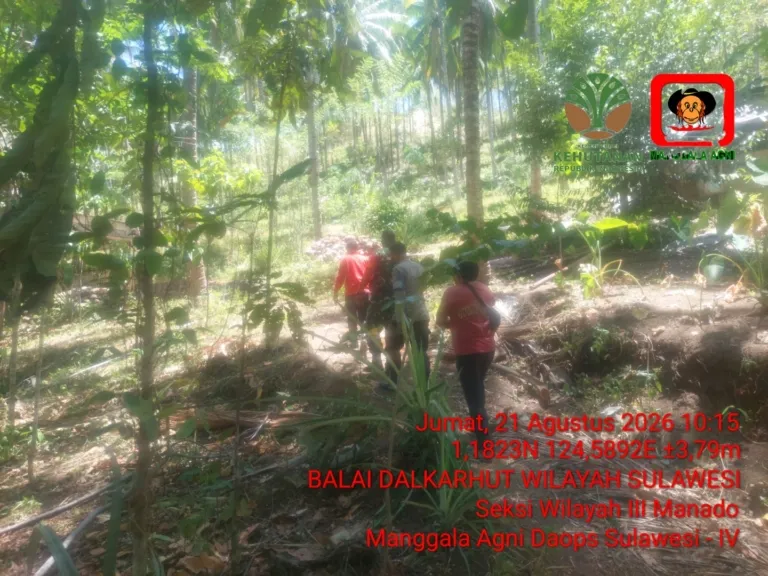 Babinsa Aktif Cegah Karhutla Di Kelurahan Bitung.