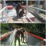 Babinsa Tanpa Henti Kawal Pembangunan Jembatan Perintis Garuda.
