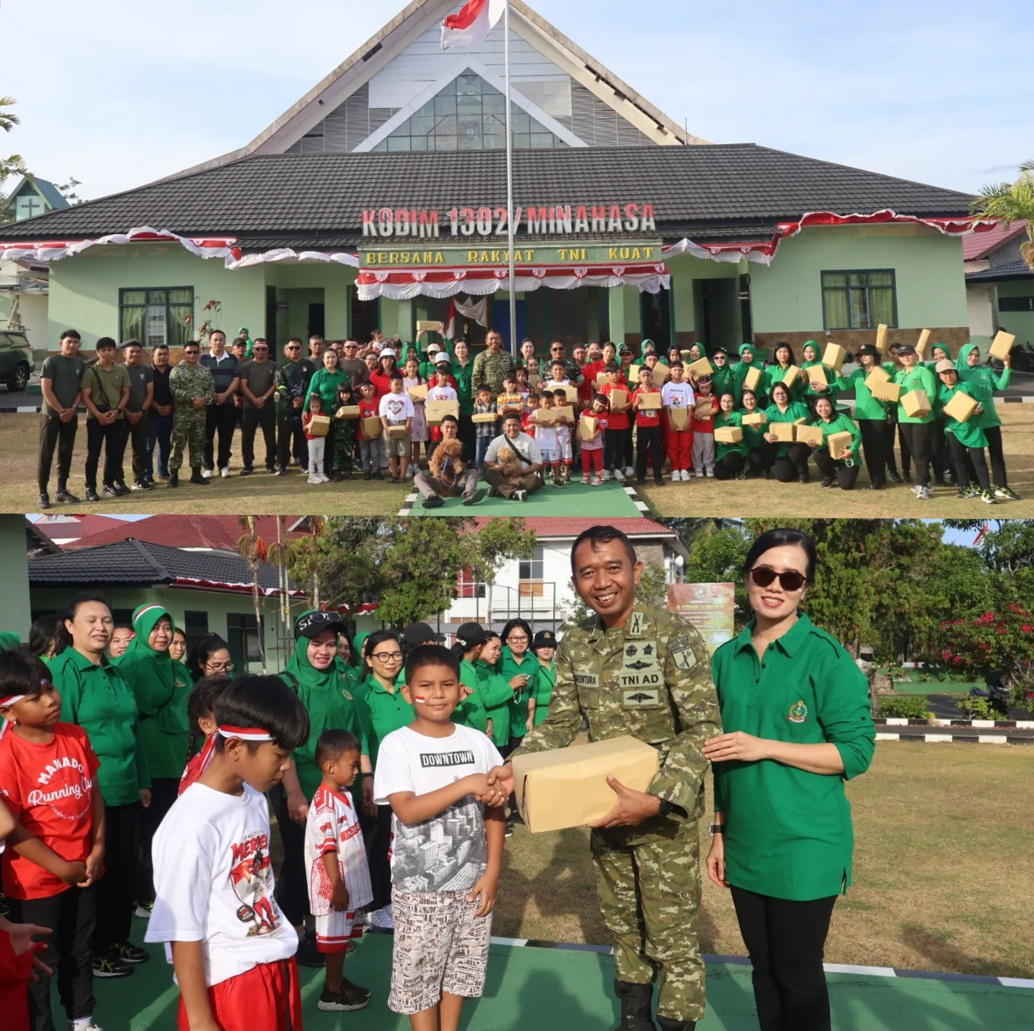 Semarak HUT RI Ke-81, Dandim 1302/Minahasa Ajak Keluarga Besar Kodim Perkuat Kebersamaan.