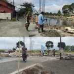 Jembatan Perintis Garuda Terus Berproses, Babinsa Hadir Kawal Setiap Tahapan.