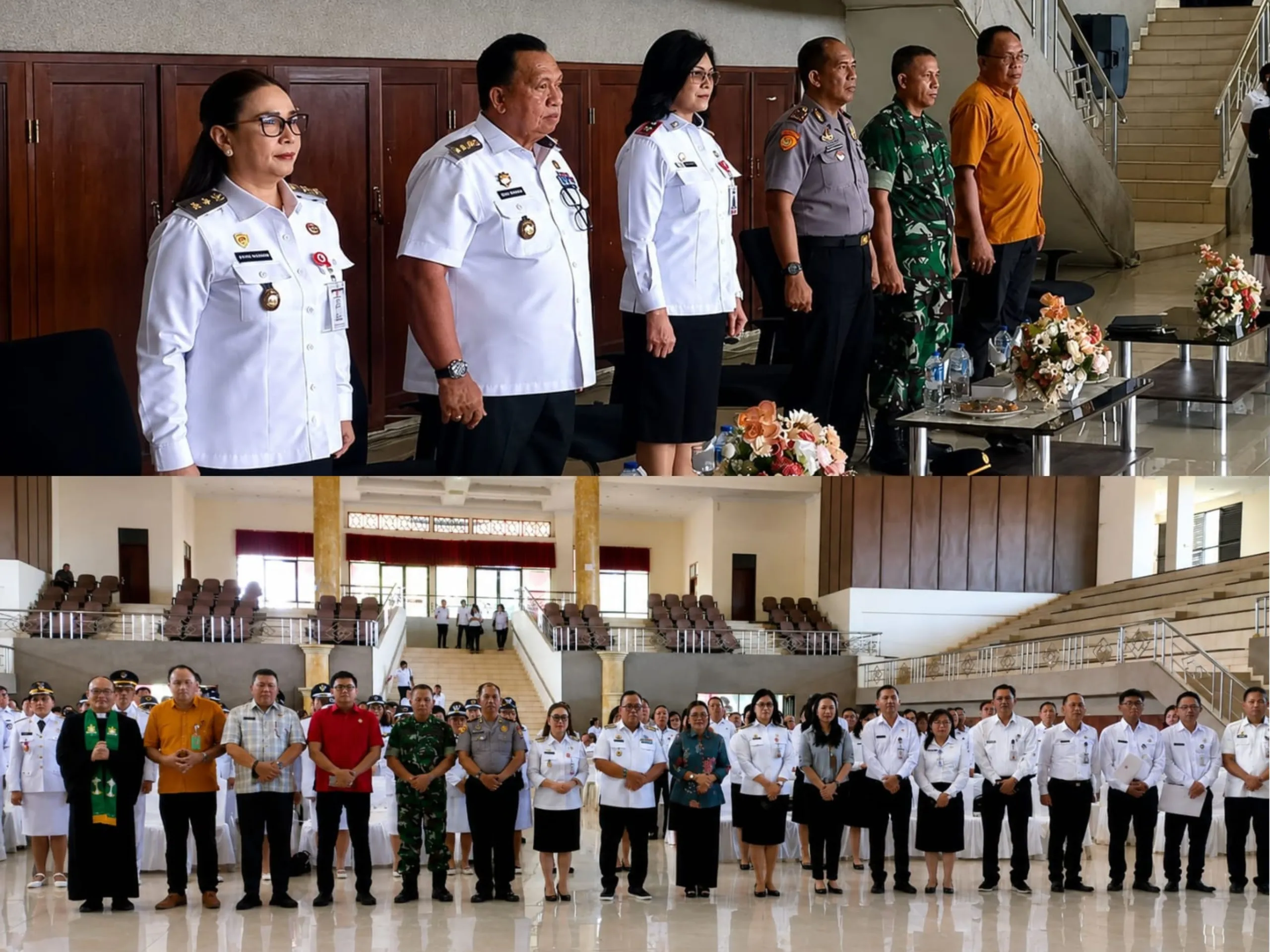 Polres Minahasa Hadiri Pelantikan Pejabat Pemkab Minahasa, Perkuat Sinergi dengan Pemerintah Daerah