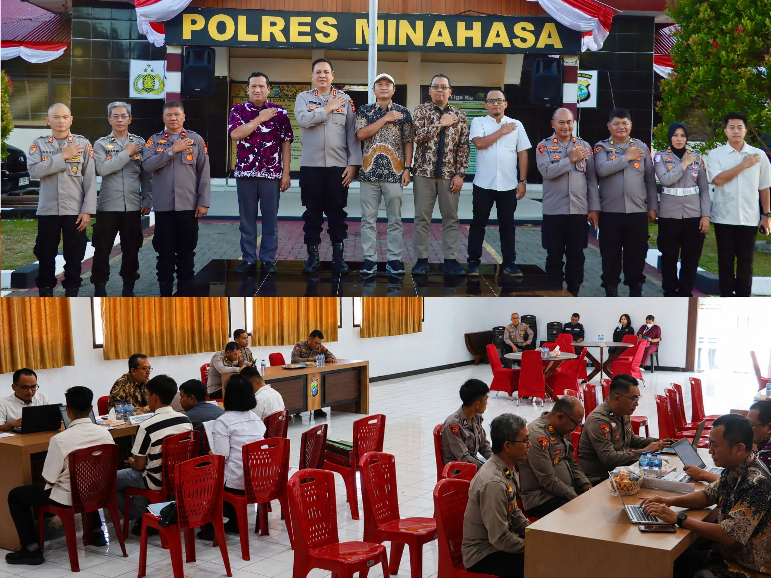 BPK RI Periksa Kepatuhan Sistem Informasi Pelayanan Kamtibmas di Polres Minahasa