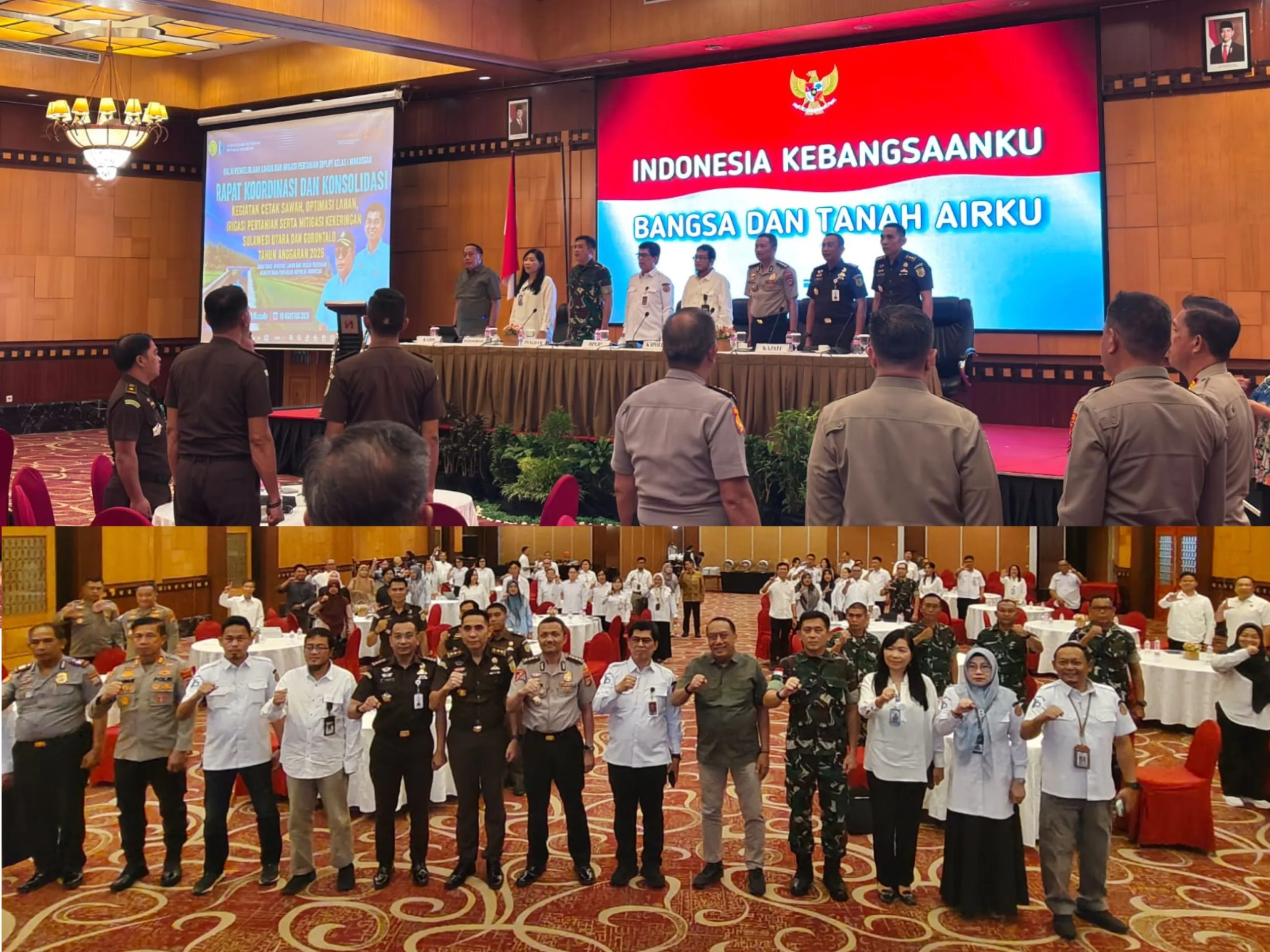 Polres Minahasa Ikut Perkuat Sinergi Ketahanan Pangan Sulut-Gorontalo Dalam Rakor Cetak Sawah Dan Mitigasi Kekeringan