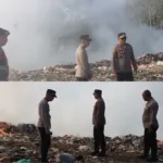 Wakapolres Minahasa Pantau Kebakaran TPA Kulo, Api Masih Muncul di Sejumlah Titik
