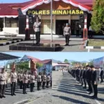 Hari Juang Polri, Kapolres Minahasa Pimpin Upacara
