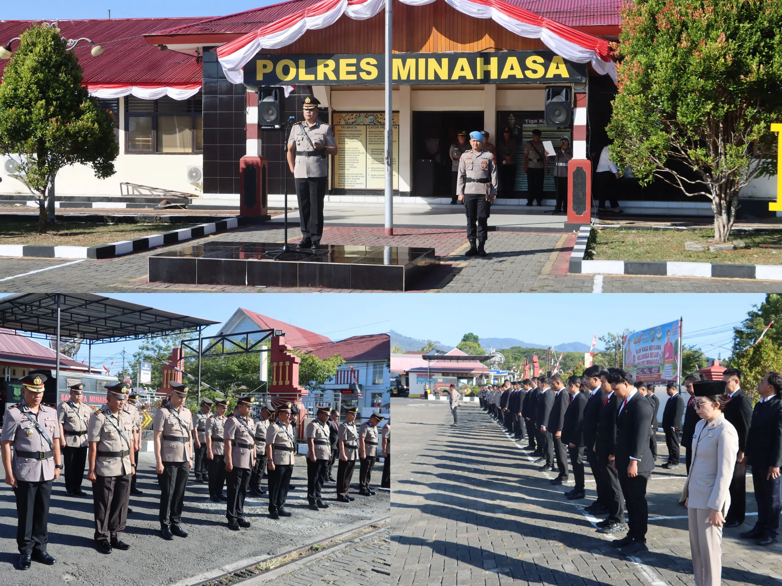Hari Juang Polri, Kapolres Minahasa Pimpin Upacara