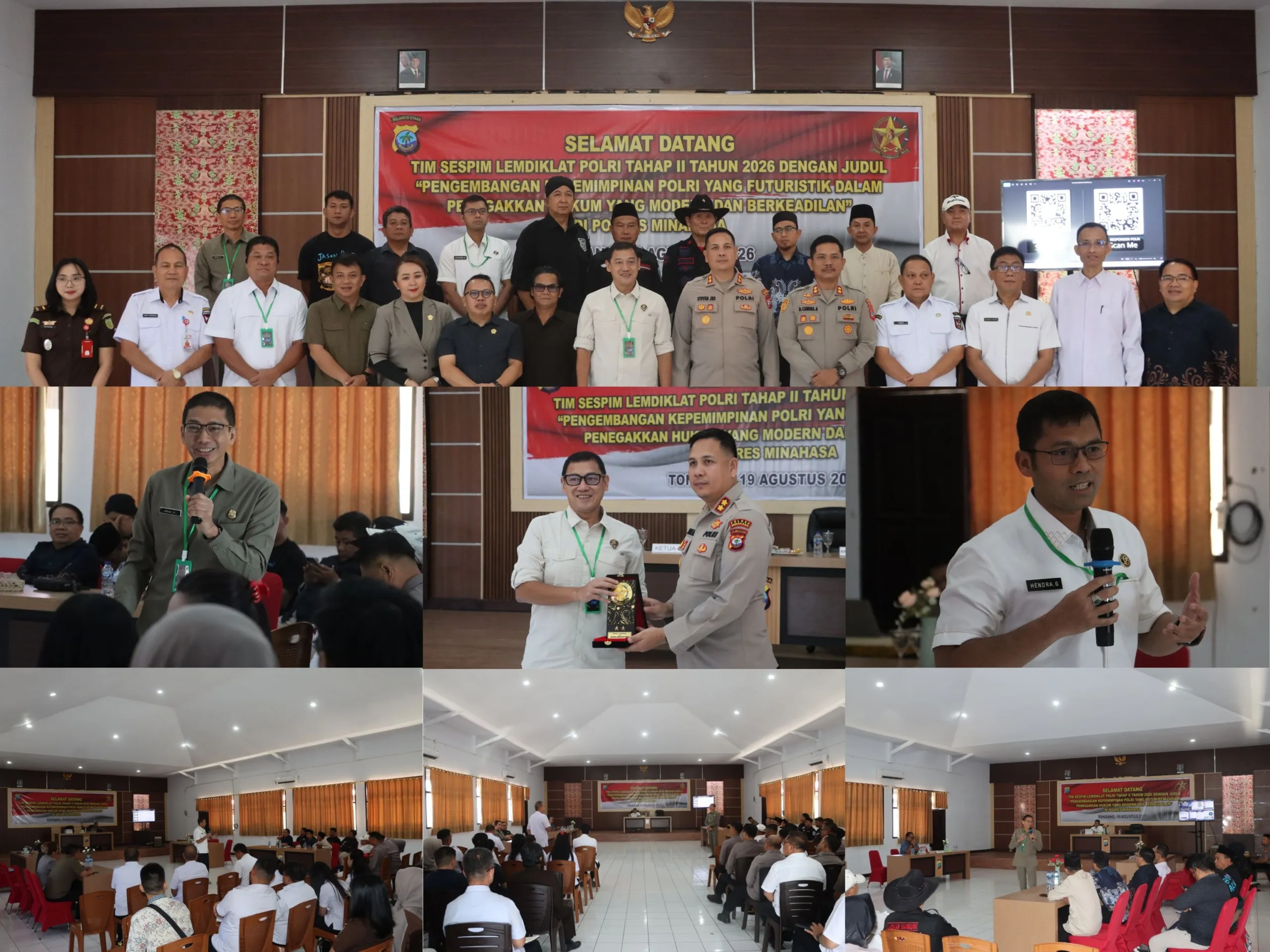 Tim Sespim Lemdiklat Polri Dalami Kepemimpinan Futuristik di Polres Minahasa