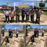 Sinergi TNI-Polri dan Pemda Awali Pembangunan Jembatan Gantung Garuda di Tolour