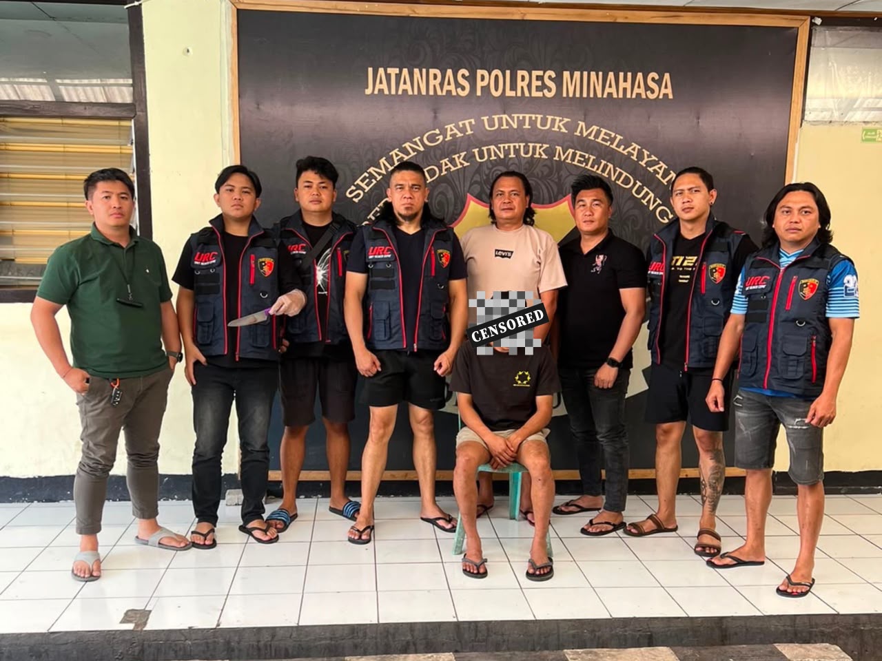 Resmob Polres Minahasa Amankan Pria Diduga Pelaku Penganiayaan Dengan Sajam