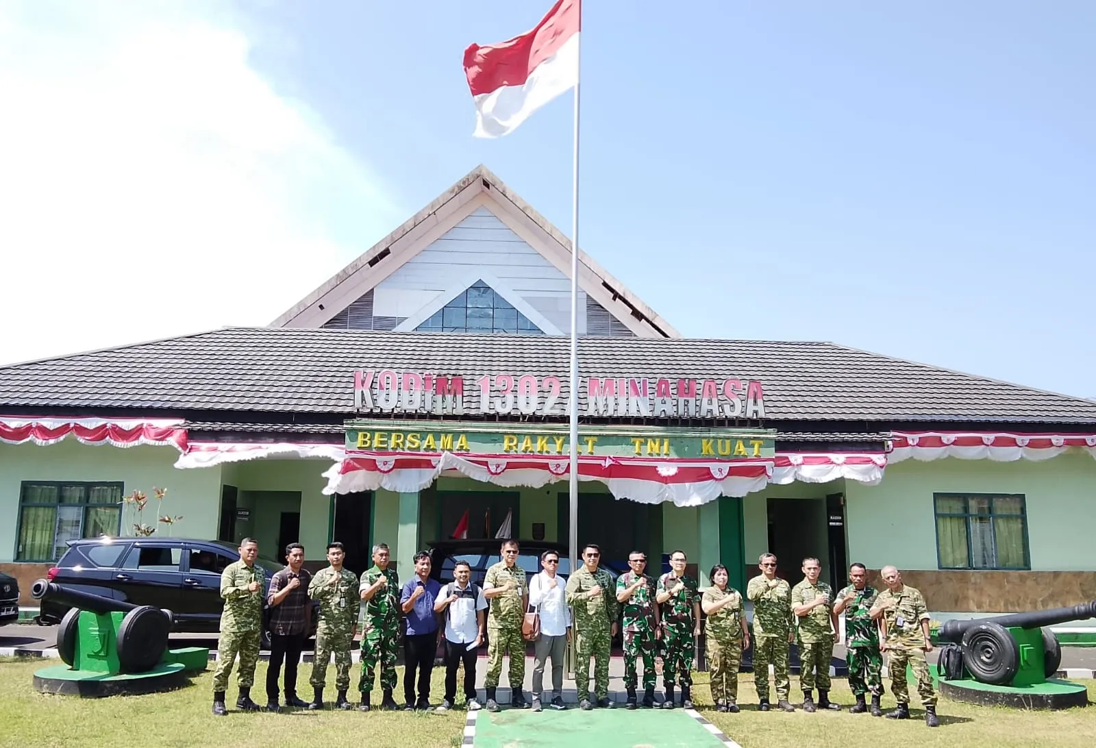 Kemhan Tinjau Progres Pembangunan Makodim 1302/Minahasa.
