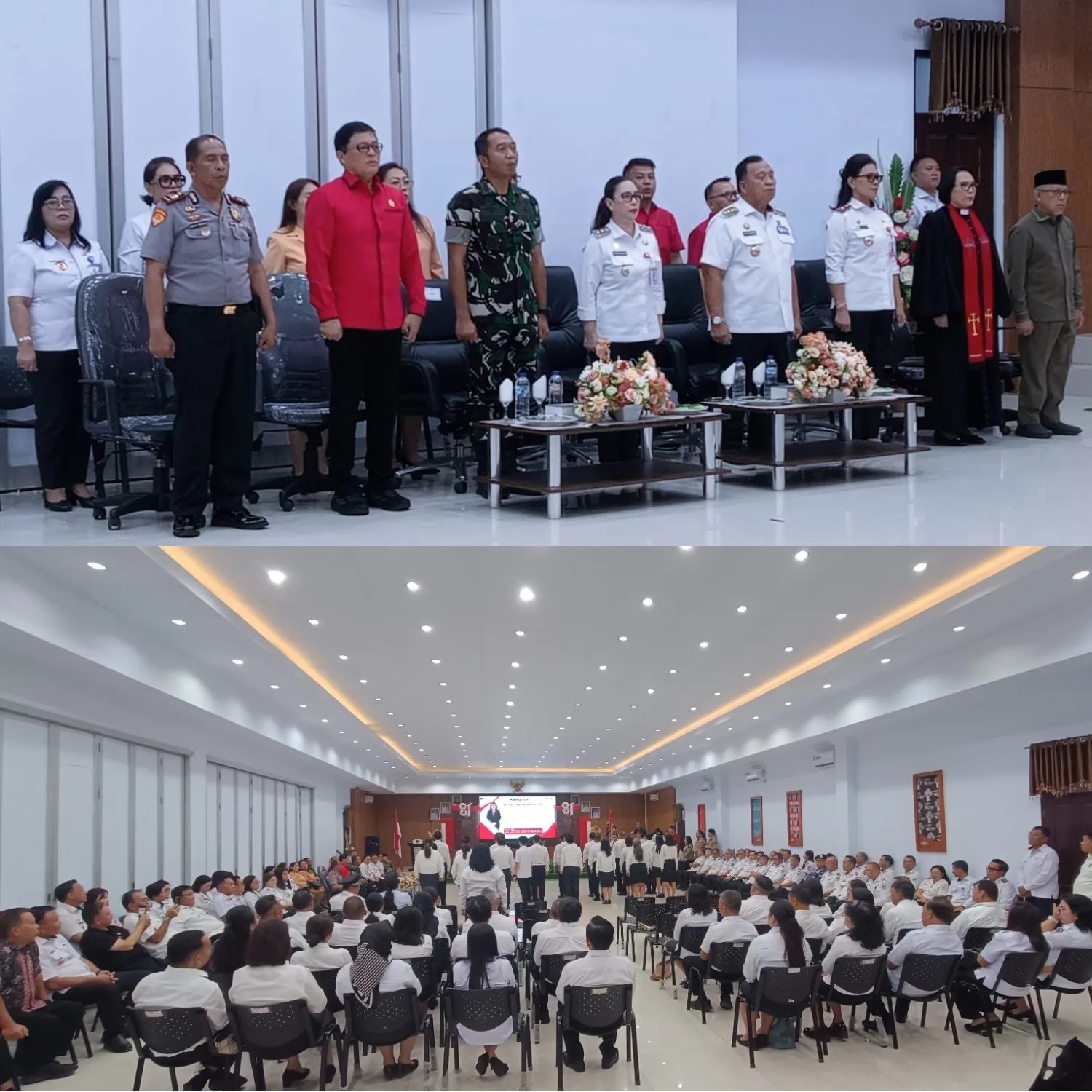 Dandim 1302/Minahasa Perkuat Sinergi Pemerintahan Dalam Pelantikan Pejabat Pemkab.