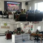 Kodim 1302/Minahasa Ikuti Vicon Penyiapan Lahan Yonif TP Dan Brigif TP Di Wilayah Kodam XIII/Merdeka.
