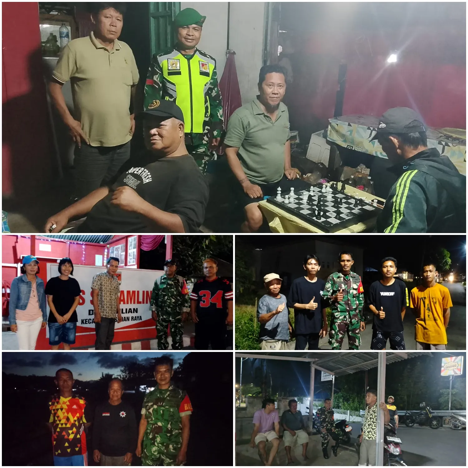 Babinsa Dan Warga Kompak, Keamanan Wilayah Tetap Terjaga.