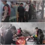 Babinsa Bersama Aparat Gabungan Geledah Kamar Hunian Lapas Amurang.