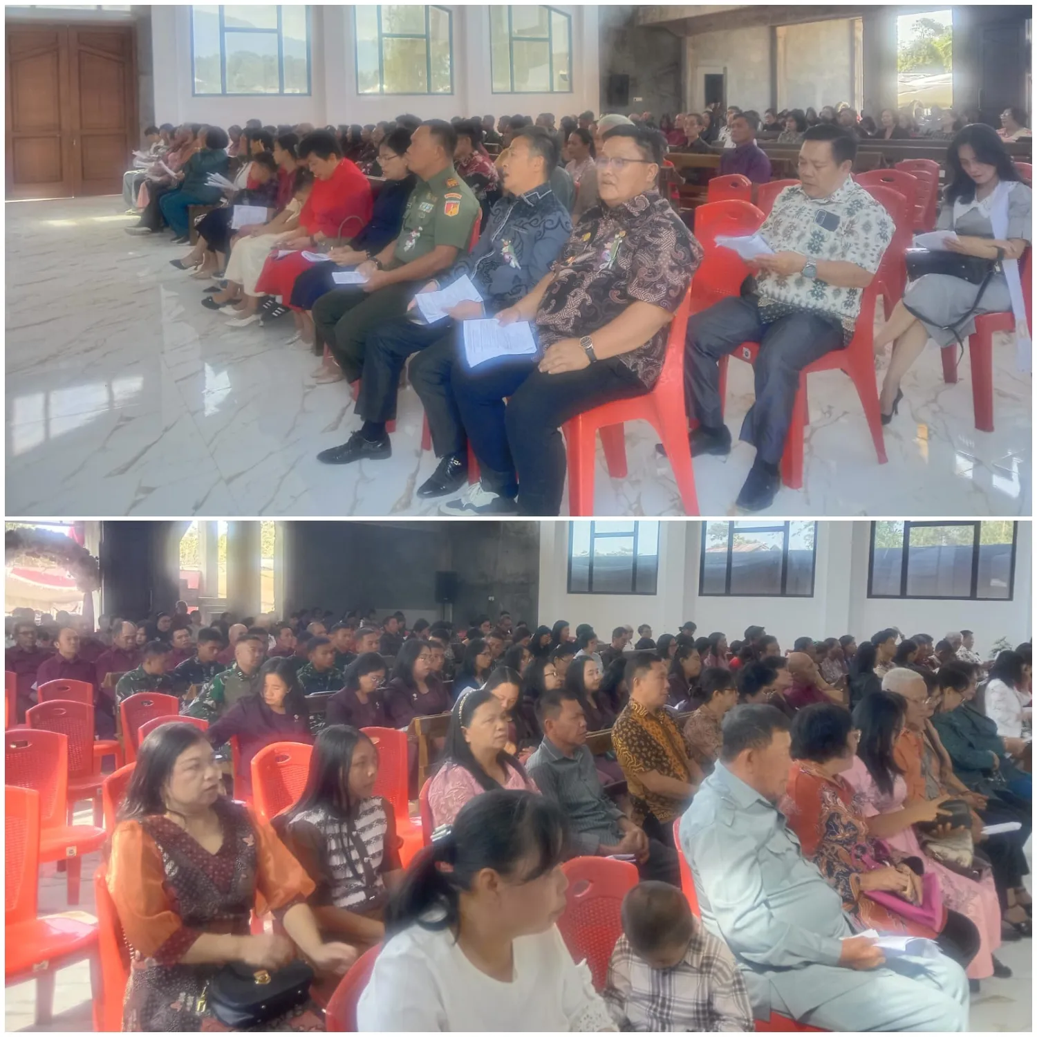 Danramil 1302-09/Langowan Kawal Ibadah Syukur Peresmian Gereja GMIM Efrata Noongan 2.