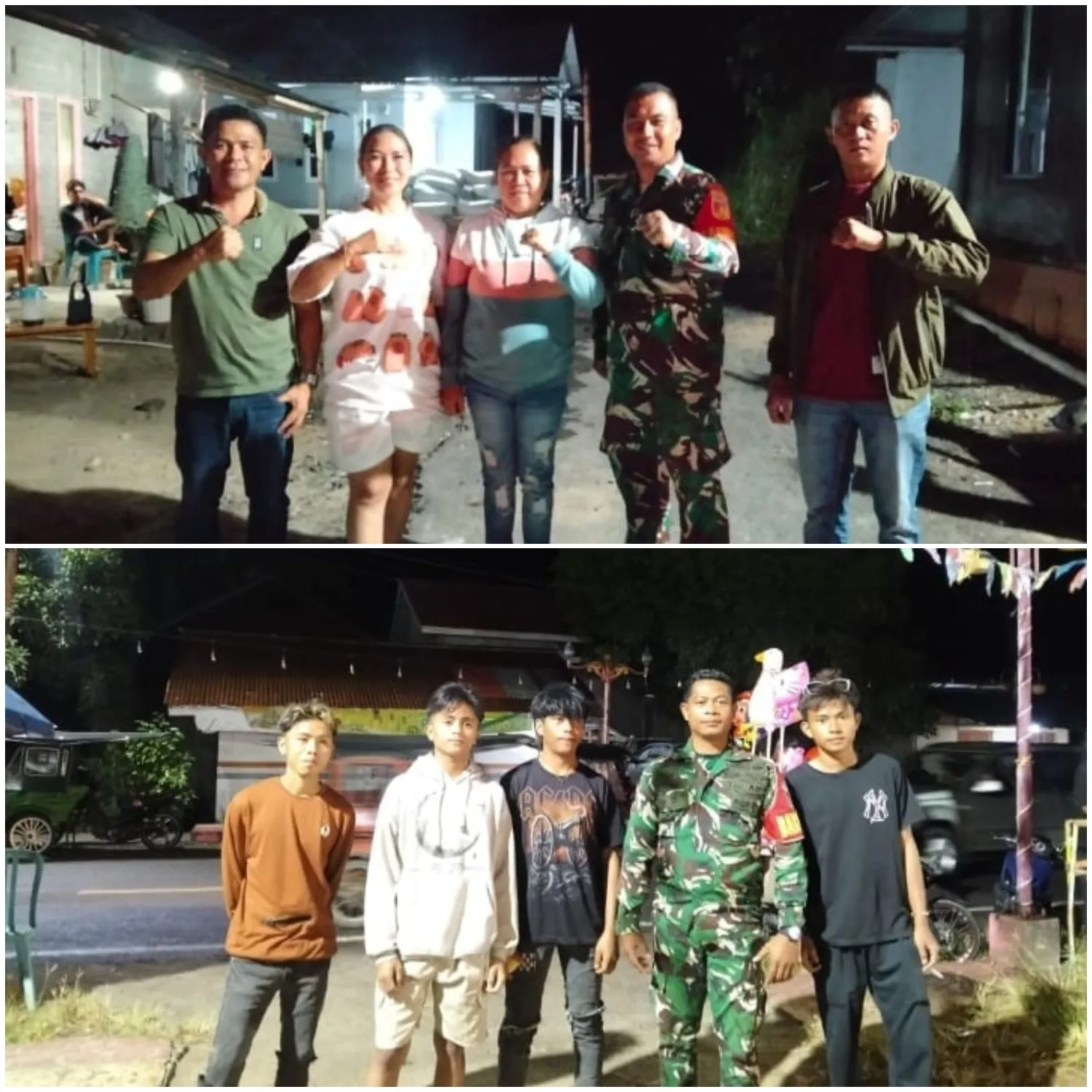 Babinsa Kodim 1302/Minahasa Aktif Jaga Keamanan Wilayah Lewat Pos Siskamling.