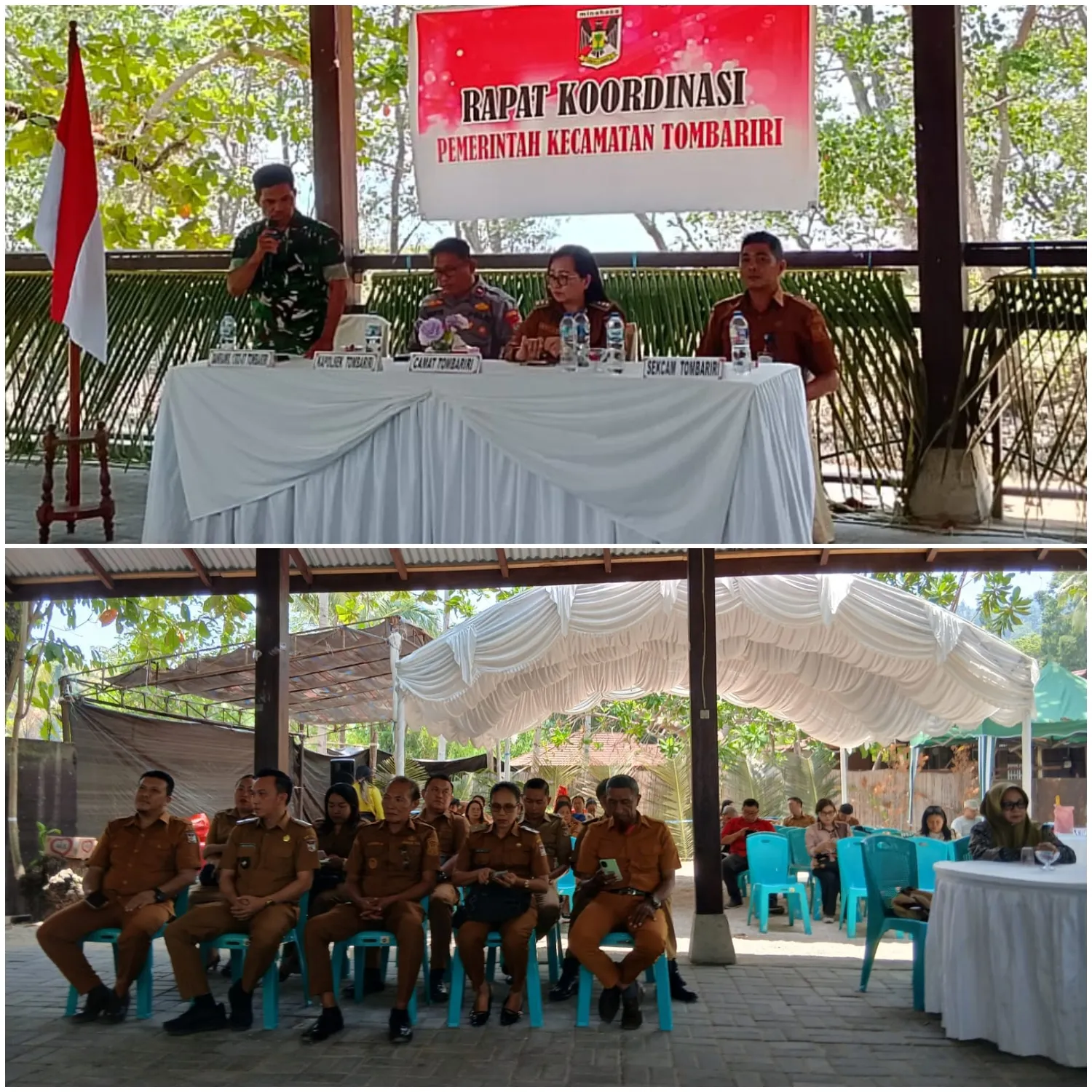 Koramil 1302-07/Tombariri Dorong Warga Bersama Cegah Kebakaran Dan Jaga Kamtibmas.