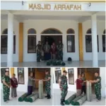 Danramil Hadiri Penyerahan Karpet Bantuan Pangdam XIII/Merdeka Untuk Masjid Araffah.