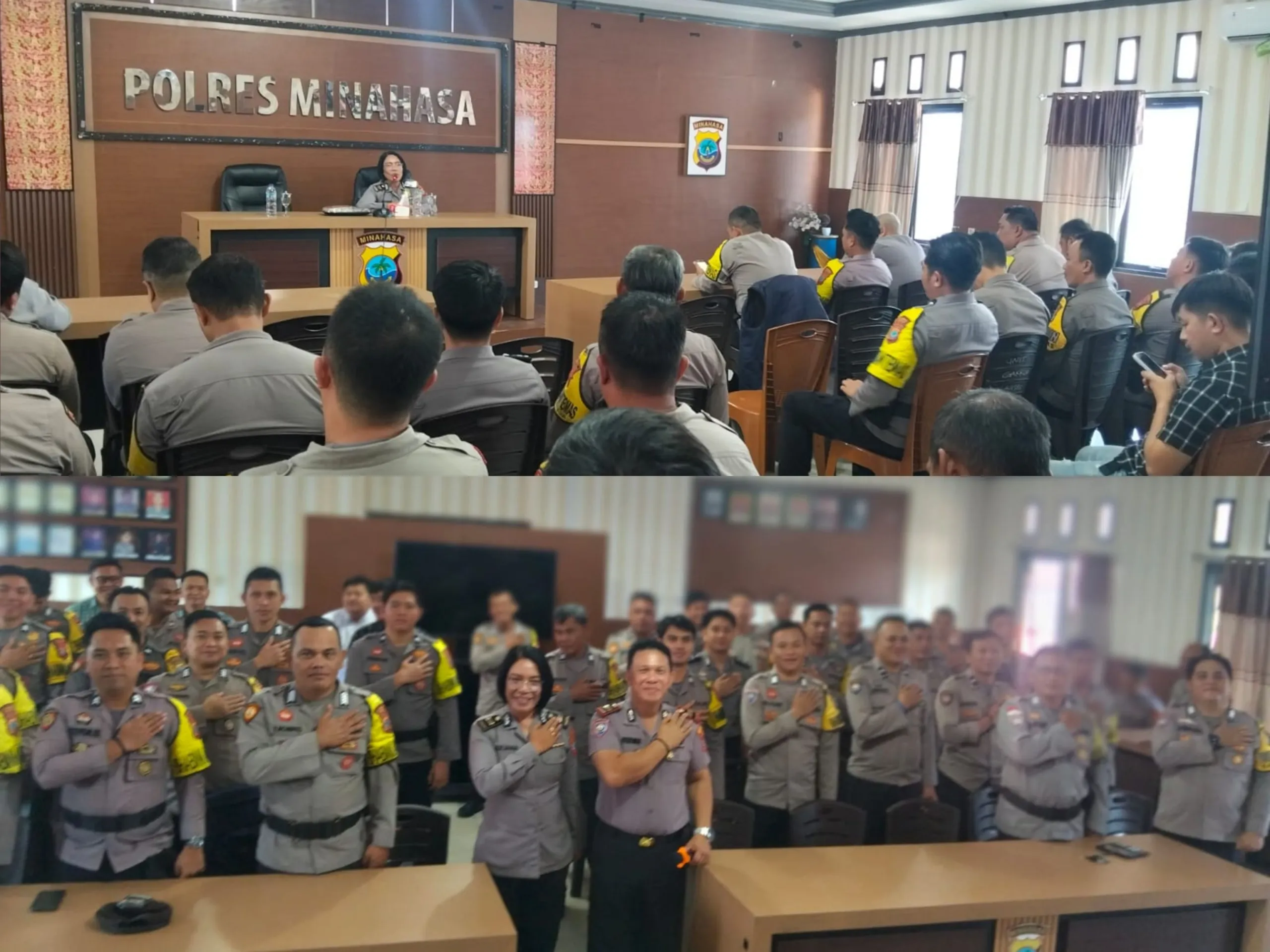 55 Bhabinkamtibmas Polres Minahasa Dibekali KUHP dan KUHAP Nasional