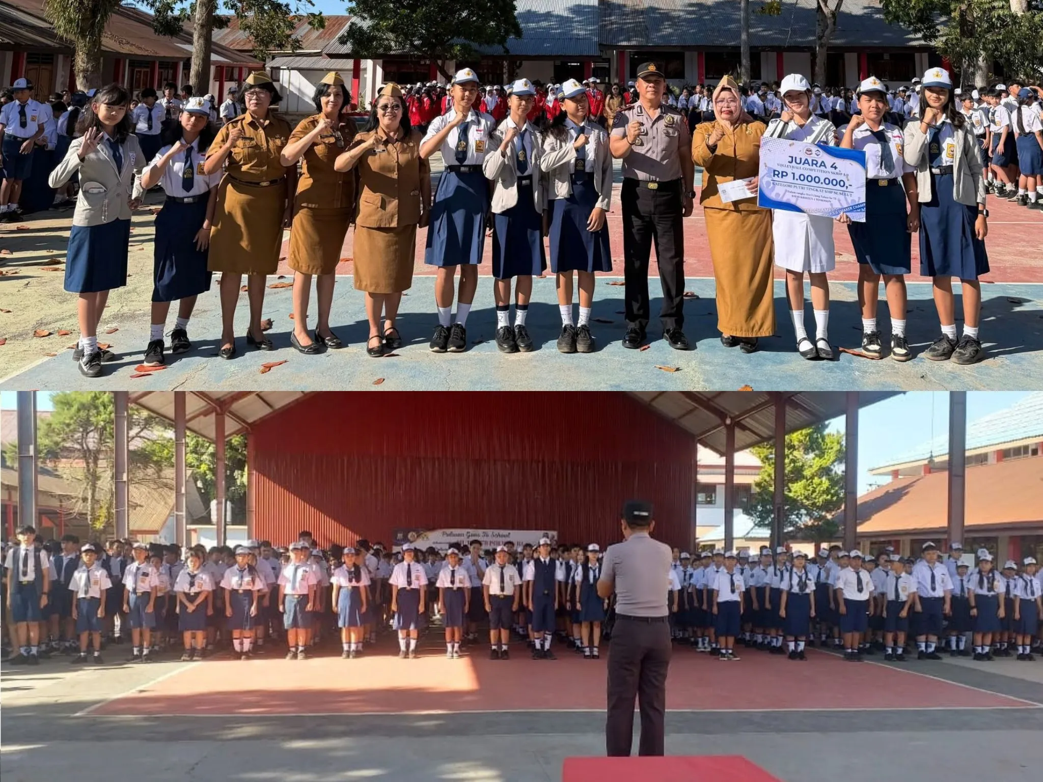 Polres Minahasa Sambangi Sekolah, Satuan Binmas Ajak Siswa Jaga Kamtibmas Sejak Dini