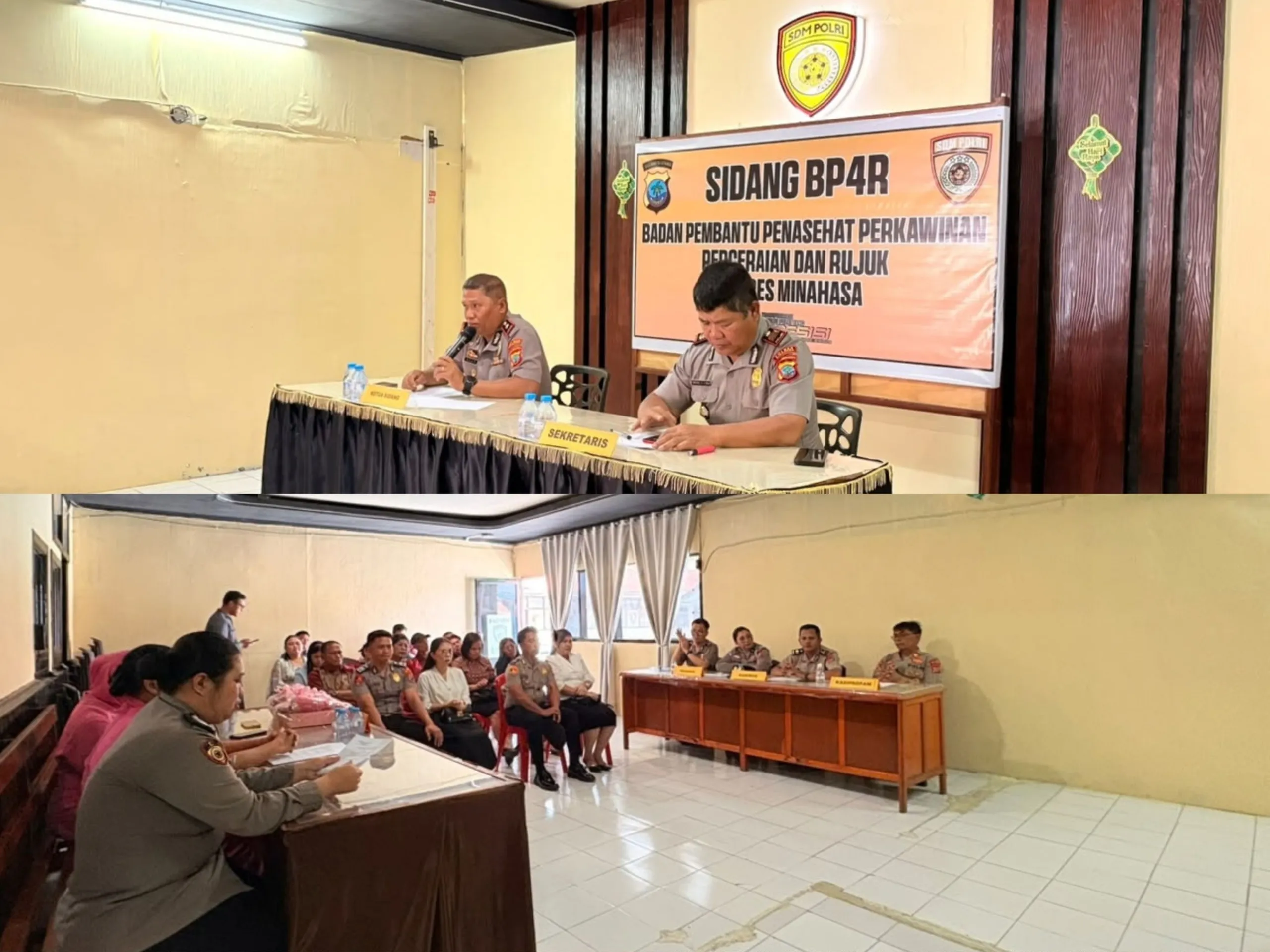 Sidang BP4R Polres Minahasa, Dua Personel Dapat Persetujuan Menikah