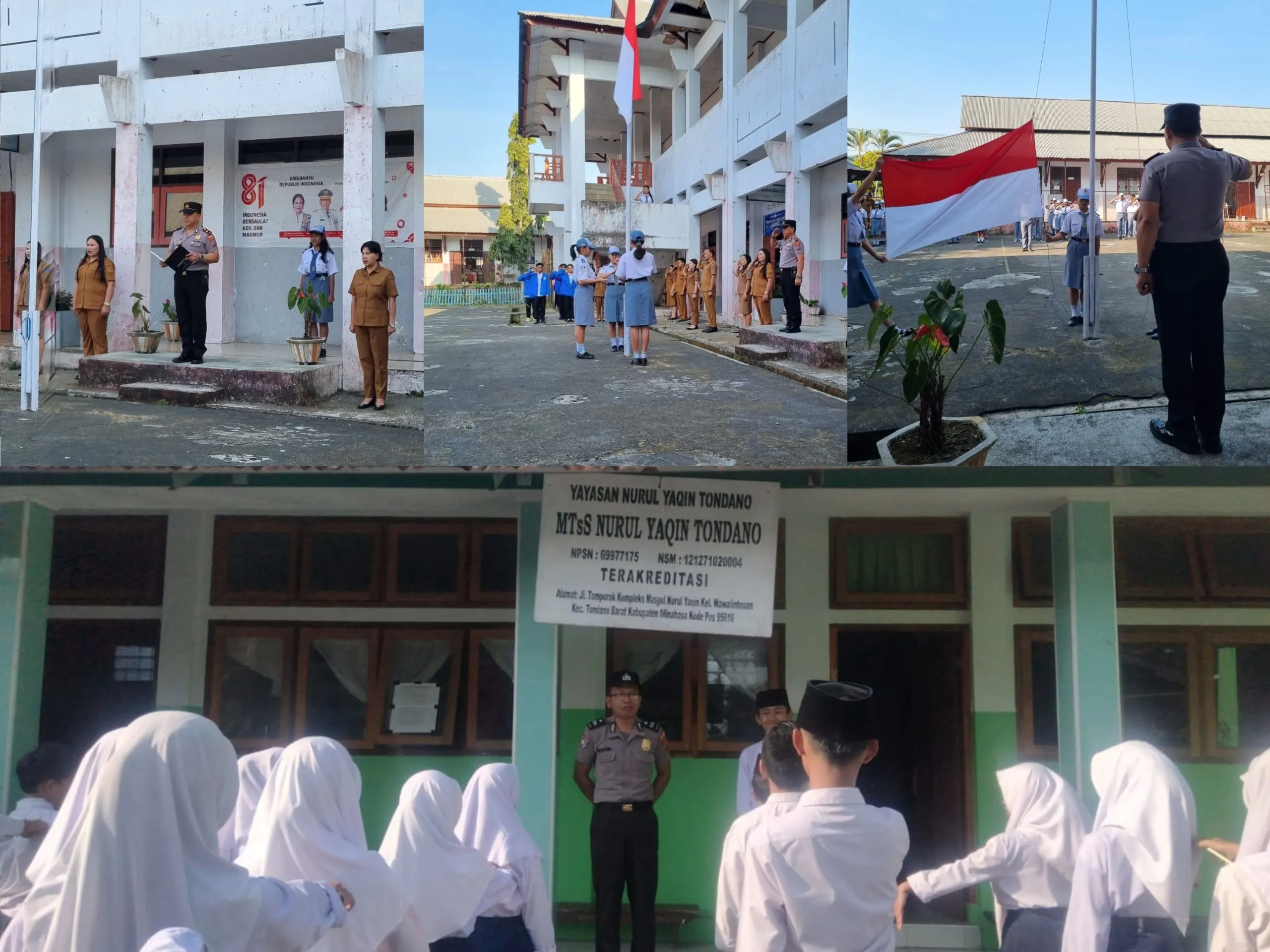 Polres Minahasa Sambangi Sekolah, Siswa Diingatkan Jaga Disiplin dan Kamtibmas