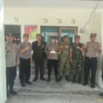 Koramil 1302-02/Eris Terima Ucapan HUT Ke-81 TNI Dari Jajaran Polsek.