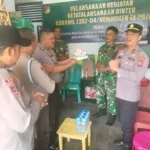 Koramil 1302-04/Remboken Perkuat Sinergitas TNI-Polri Di HUT Ke-81 TNI.