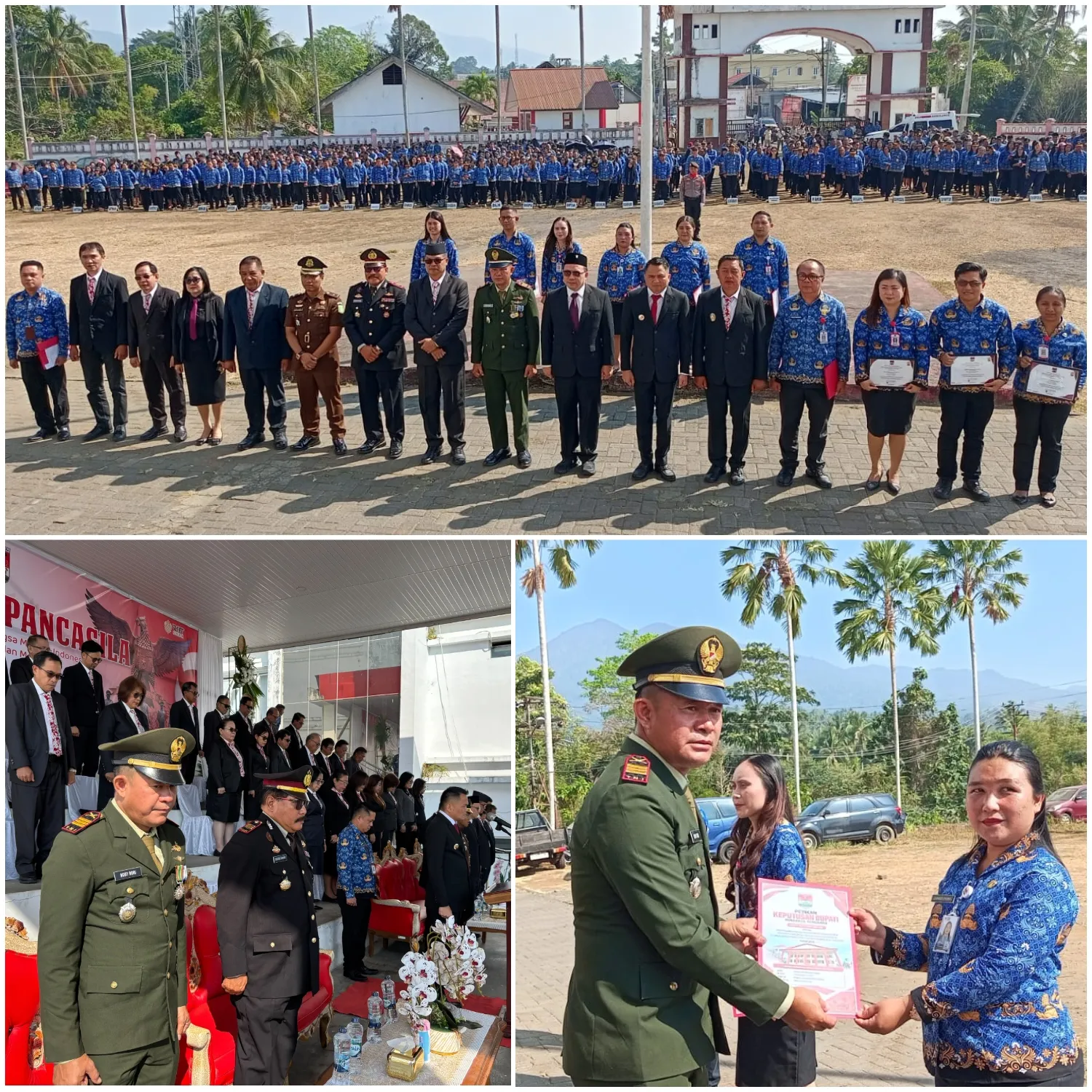 Kodim 1302/Minahasa Hadiri Upacara Hari Kesaktian Pancasila Di Minahasa Tenggara.