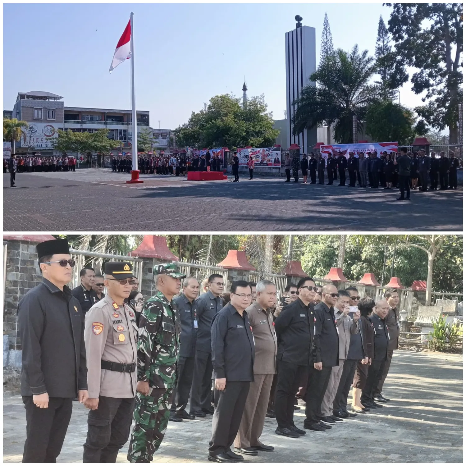 Kodim 1302/Minahasa Hadiri Upacara Hari Kesaktian Pancasila Di Minahasa.