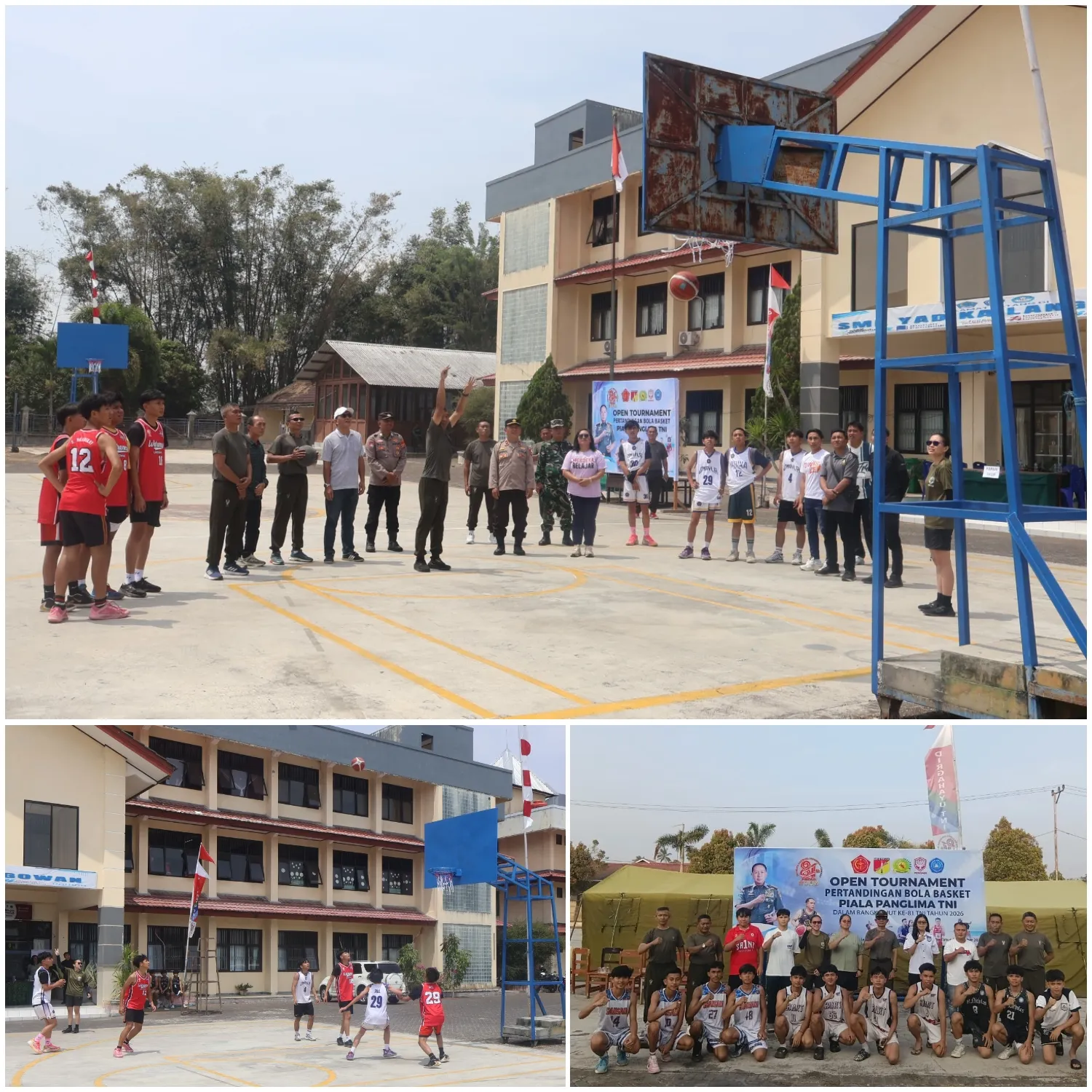 Sportivitas Dan Prestasi Jadi Semangat Turnamen Basket Piala Panglima TNI Di Minahasa.